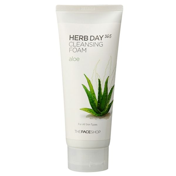 THE FACE SHOP Herb Day 365 Cleansing Foam Aloe
