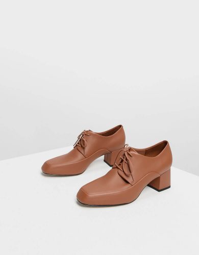 CHARLES KEITH Brown derby heels