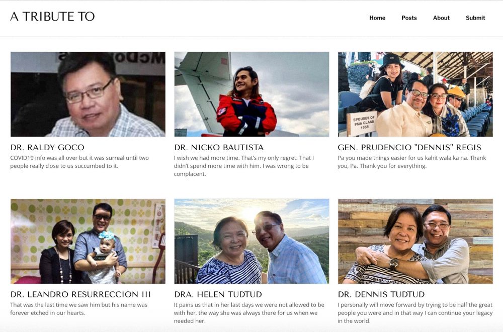 A Tribute To: Online Obituaries for Filipinos We Lost to COVID-19